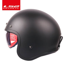 Cargar imagen en el visor de la galería, Casco LS2 Spitfire Vintage Diseño de moda de cara abierta
