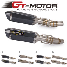 Charger l&#39;image dans la galerie, GT Motor - Motorcycle Exhaust middle pipe Round Muffler
