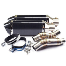 Charger l&#39;image dans la galerie, GT Motor - Motorcycle Exhaust middle pipe Round Muffler
