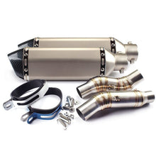 Charger l&#39;image dans la galerie, GT Motor - Motorcycle Exhaust middle pipe Round Muffler
