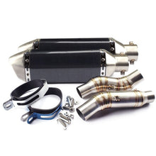 Charger l&#39;image dans la galerie, GT Motor - Motorcycle Exhaust middle pipe Round Muffler
