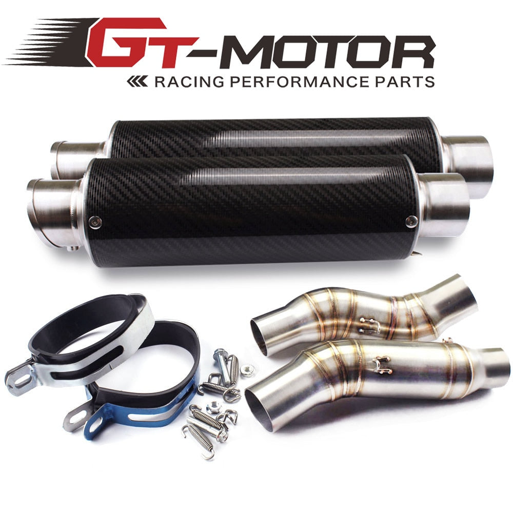 GT Motor - Motorcycle Exhaust middle caza con reclamo Asalto