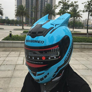 Malushun Motorcycle Helmet Women Flip