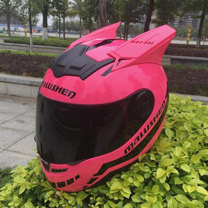 Malushun Motorcycle Helmet Women Flip